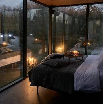 Фото номера Двухместный номер Делюкс с 1 кроватью Отель Riverbed inn ÖÖD mirror house and Iglucraft sauna by river г. Kanaküla 45