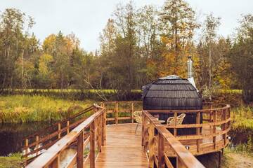 Фото номера Двухместный номер Делюкс с 1 кроватью Отель Riverbed inn ÖÖD mirror house and Iglucraft sauna by river г. Kanaküla 29